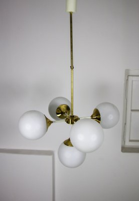 Vintage 5 Arms Brass Chandelier by Emi-HGJ-1187918