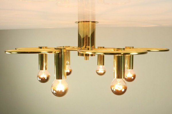 Vintage 6-Light Gilded Flush Mount from Cosack-FUP-1003345