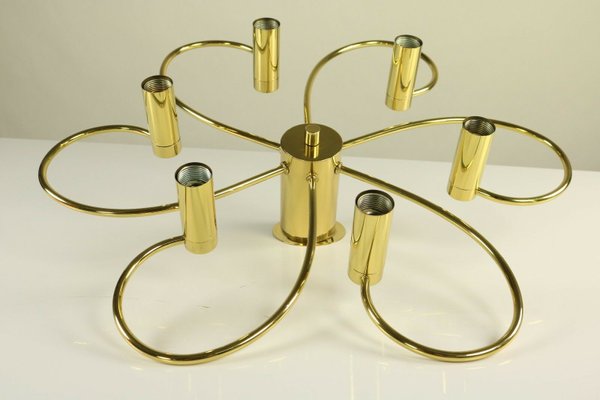 Vintage 6-Light Gilded Flush Mount from Cosack-FUP-1003345