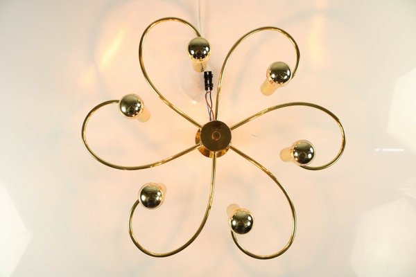 Vintage 6-Light Gilded Flush Mount from Cosack-FUP-1003345