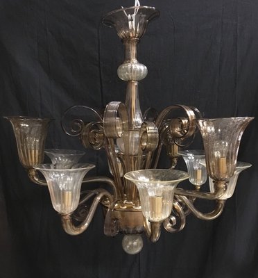 Vintage 9-Light Chandelier from Cesare Toso-XQC-623763