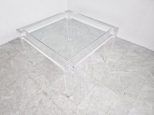 Vintage Acrylic Glass Coffee Table, 1970s-IRH-1449514