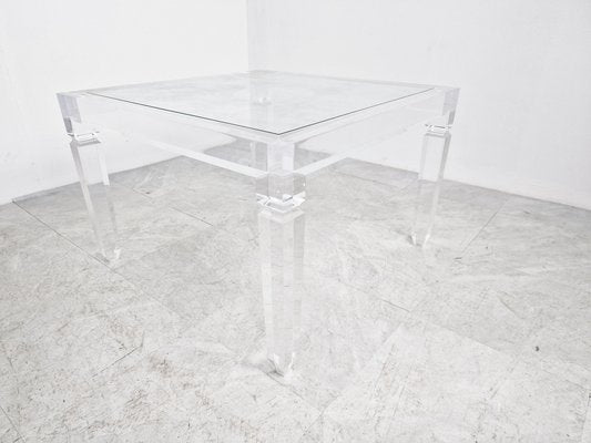 Vintage Acrylic Glass Coffee Table, 1970s-IRH-1449514