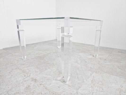 Vintage Acrylic Glass Coffee Table, 1970s-IRH-1449514