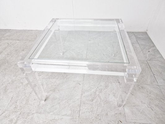 Vintage Acrylic Glass Coffee Table, 1970s-IRH-1449514