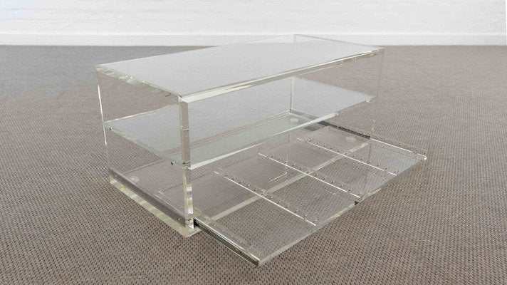 Vintage Acrylic Glass Coffee Table-EE-1368317