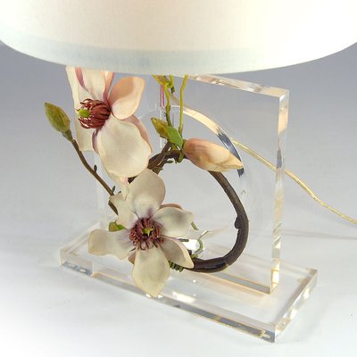 Vintage Acrylic Glass Table Lamp, 1980s-GIW-1133209