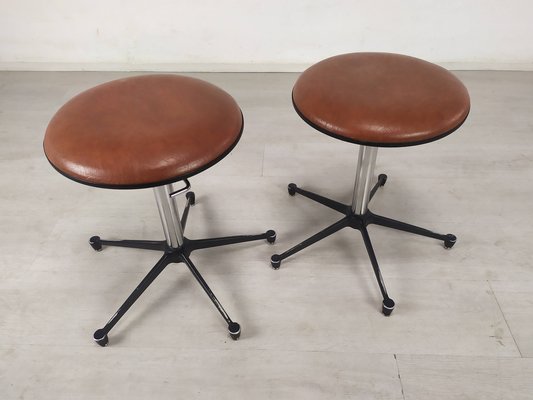 Vintage Adjustable Stools, Set of 2-EAD-1066953