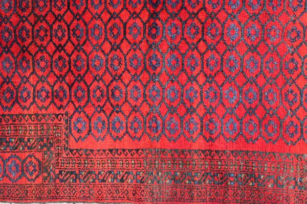 Vintage Afghan Baluch Rug, 1950s-JZV-1361399