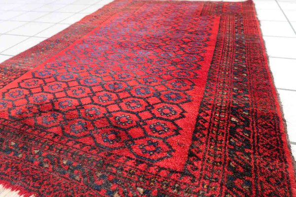 Vintage Afghan Baluch Rug, 1950s-JZV-1361399