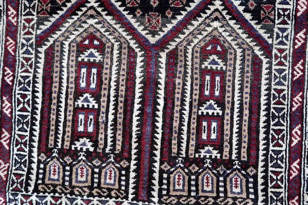 Vintage Afghan Baluch Rug, 1970s-JZV-1352648