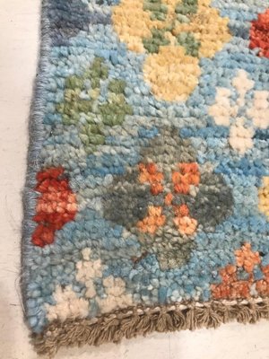 Vintage Afghan Blue Baluch Carpet, 1980s-NOU-582450