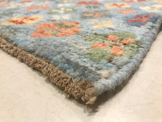 Vintage Afghan Blue Baluch Carpet, 1980s-NOU-582450