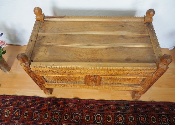 Vintage Afghan Chest in Wood, 1930s-UZN-1399168