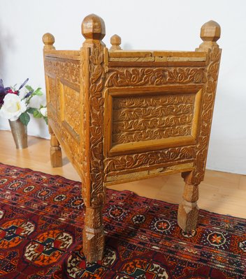 Vintage Afghan Chest in Wood, 1930s-UZN-1399168