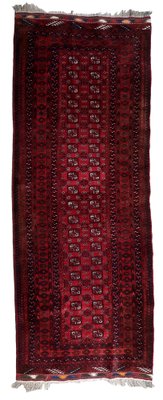 Vintage Afghan Ersari Runner Rug, 1960s-JZV-1725673