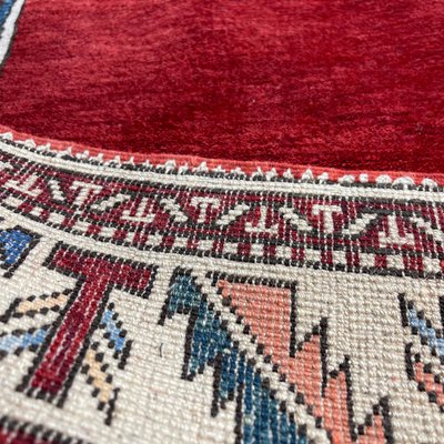 Vintage Afghan Hand-Knotted Kazak Rug-AIV-1128959