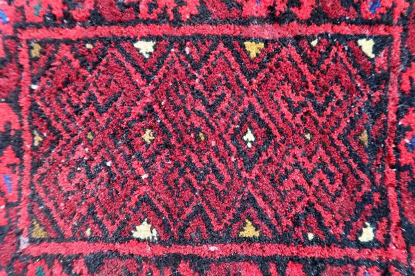 Vintage Afghan Handmade Ersari Mat, 1970s-JZV-1420841