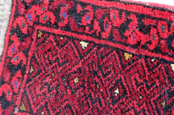 Vintage Afghan Handmade Ersari Mat, 1970s-JZV-1420841