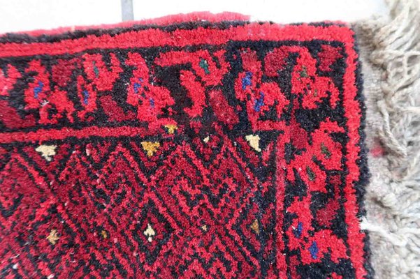 Vintage Afghan Handmade Ersari Mat, 1970s-JZV-1420841