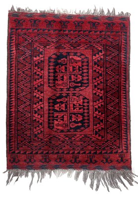 Vintage Afghan Handmade Ersari Rug, 1940s-JZV-1703301