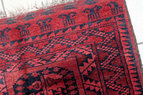 Vintage Afghan Handmade Ersari Rug, 1940s-JZV-1703301