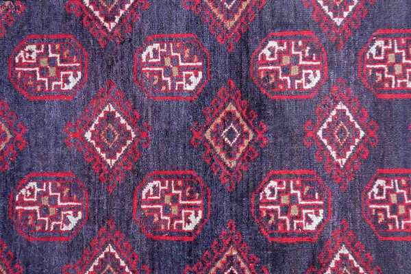 Vintage Afghan Handmade Ersari Rug, 1950s-JZV-1357277