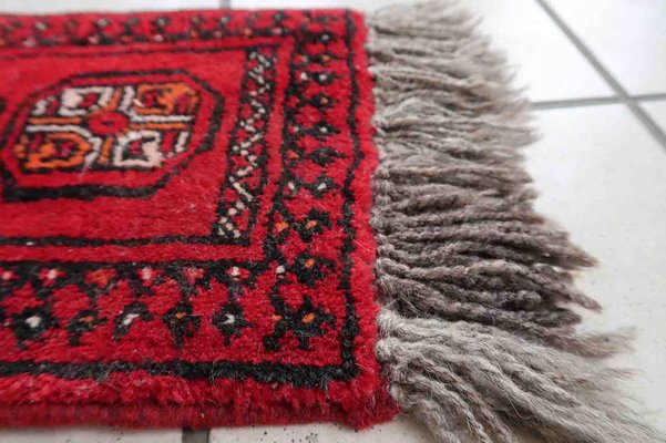 Vintage Afghan Handmade Ersari Runner Mat, 1970s-JZV-1420839