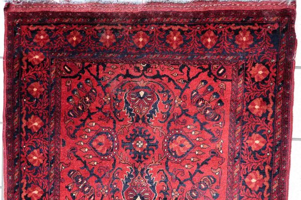 Vintage Afghan Handmade Ersari Runner Rug, 1970s-JZV-1361396