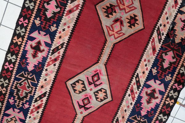 Vintage Afghan Handmade Herati Kilim Rug, 1960s-JZV-1746430