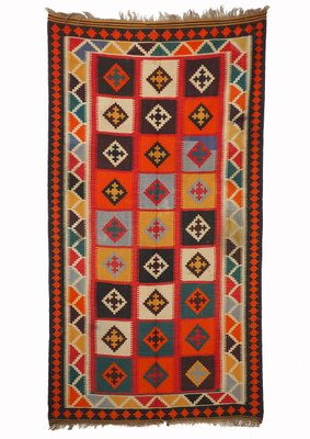 Vintage Afghan Nomadic Kilim Rug-UZN-1393496