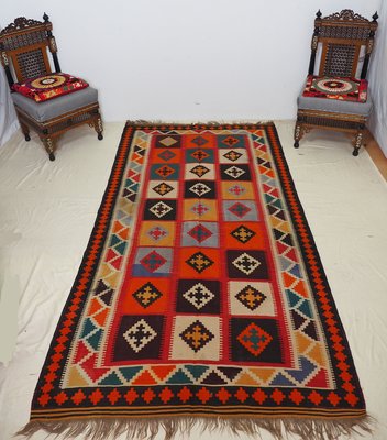 Vintage Afghan Nomadic Kilim Rug-UZN-1393496