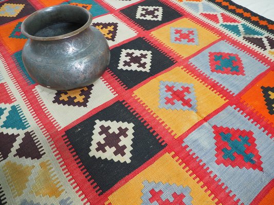 Vintage Afghan Nomadic Kilim Rug-UZN-1393496