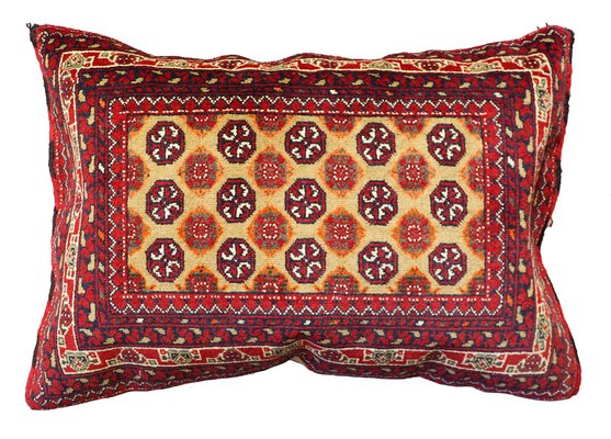 Vintage Afghan Turkmen Nomad Rug Seat Cushion, 1970s-UZN-1447878