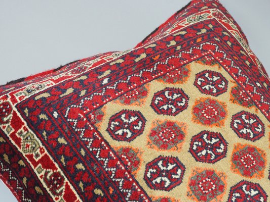 Vintage Afghan Turkmen Nomad Rug Seat Cushion, 1970s-UZN-1447878