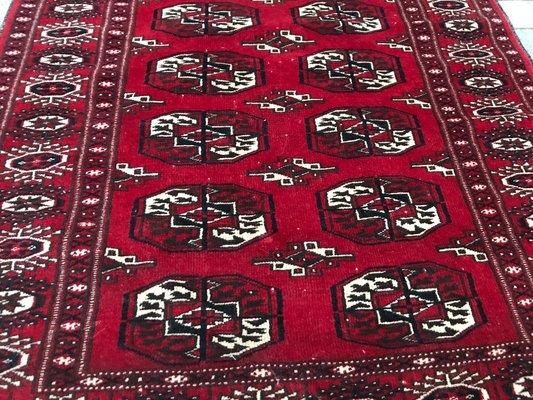 Vintage Afghan Turkmen Rug-YMM-1061731