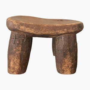 Vintage African Brown Stool-IZA-1744942