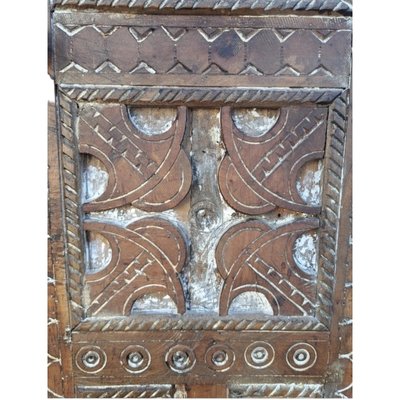 Vintage African Hand Carved Wardrobe-TCS-1721969