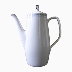 Vintage Akropolis Coffee Pot in White and Blue from Rörstrand-JKV-2027440