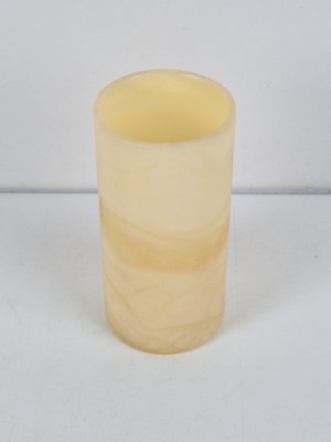 Vintage Alabaster Stone Tube Table Lamp, Spain, 1970-AXJ-2020473