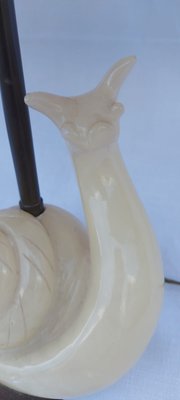 Vintage Alabaster Table Lamps with Snail Design, Set of 2-QLH-821430