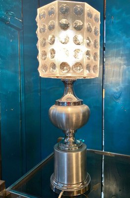 Vintage Aluminium Table Lamp-DY-1705362