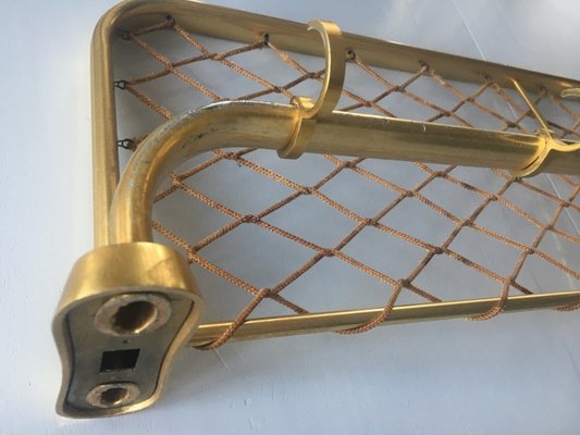 Vintage Aluminum Coat Hanger with 81/28 Gilded Mesh, 1970s-WQQ-935928