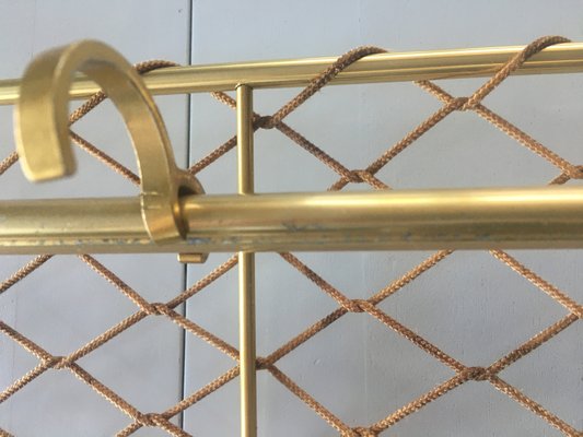 Vintage Aluminum Coat Hanger with 81/28 Gilded Mesh, 1970s-WQQ-935928