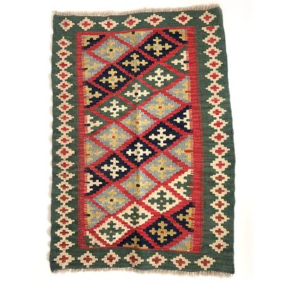 Vintage Anatolian Wool Flatwave Kilim Rug, 1960s-GIW-1732270