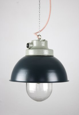 Vintage Anthracite Industrial Pendant Lamp from TEP-HGJ-739232