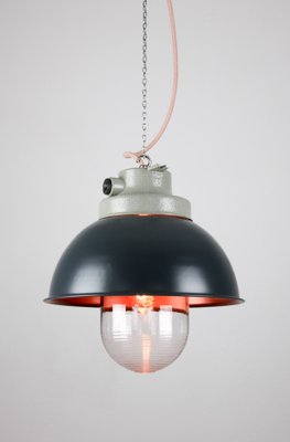 Vintage Anthracite Industrial Pendant Lamp from TEP-HGJ-739232