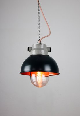 Vintage Anthracite Small Industrial Pendant Lamp from TEP-HGJ-739238