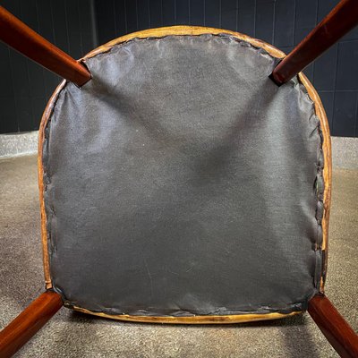 Vintage Antique Style Sheep's Leather Cocktail Armchair-IA-1413985