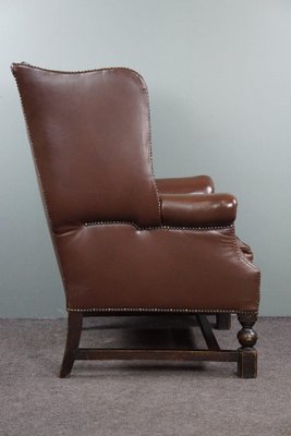 Vintage Armchair in Brown Leather-HPP-1764181